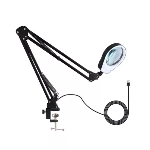 Kleiber  MG-360 Asztalra szerelhető nagyító + SMD LED gyűrűs lámpa