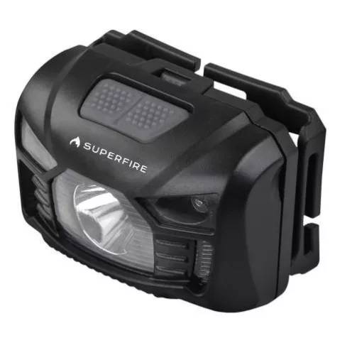 SuperFire HL06 LED akkumulátoros fejlámpa, 500 lm, USB, fekete