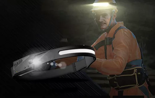 Superfire HL65 Fejlámpa 120lm, USB-C- Fekete