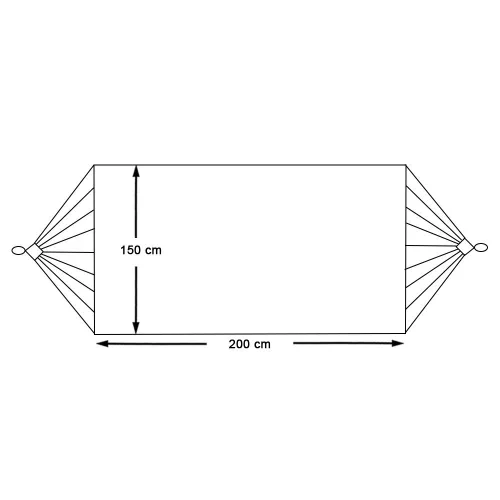 Timeless Garden Kétszemélyes függőágy-szürke (HOP1000120-4)