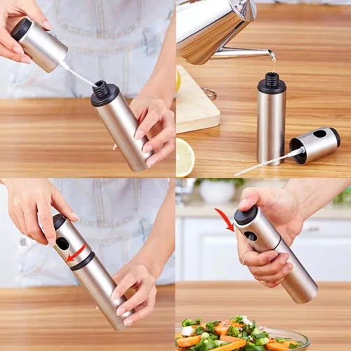 Timeless Gourmet Olajspray rozsdamentes palackban (HOP1000398)
