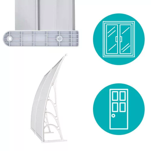 Timeless Garden Műanyag előtető több méretben és színben-240x90 cm-fehér (HOP1000696-3)