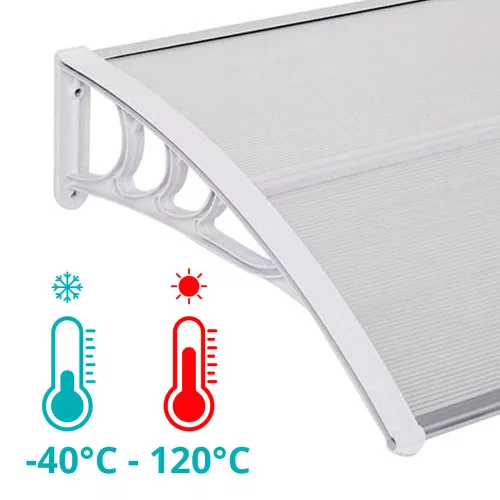 Timeless Garden Műanyag előtető több méretben és színben-240x90 cm-fehér (HOP1000696-3)