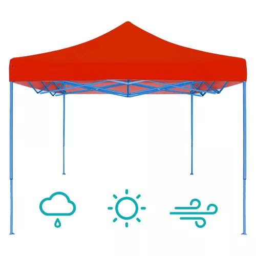 Timeless Garden Összecsukható kerti pavilon több típusban-2,9x2,9 méteres-piros-pavilon (HOP1000712-2)