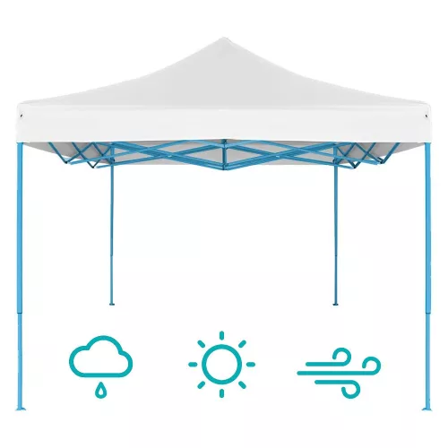 Timeless Garden Összecsukható kerti pavilon több típusban-2,9x2,9 méteres-fehér-pavilon (HOP1000712-3)