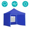 Timeless Garden Összecsukható kerti pavilon több típusban-2,9x2,9 méteres-kék-pavilon+oldalfal+hordtáska (HOP1000807-1)