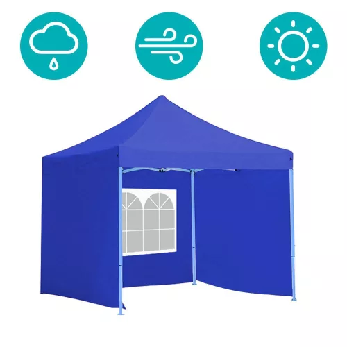 Timeless Garden Összecsukható kerti pavilon több típusban-2,9x2,9 méteres-kék-pavilon+oldalfal+hordtáska (HOP1000807-1)