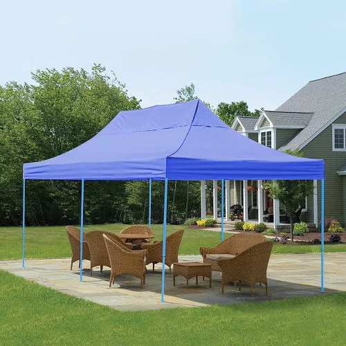 Timeless Garden Összecsukható kerti pavilon több típusban-2,9x5,7 méteres-kék-pavilon+hordtáska (HOP1000809-1)
