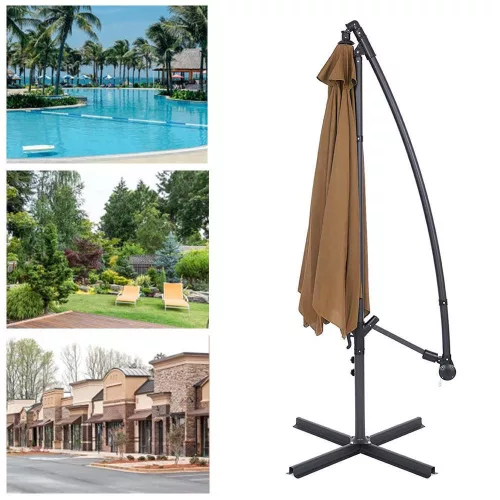 Timeless Garden Függő napernyő 2,7 m, khaki (HOP1000812-3)