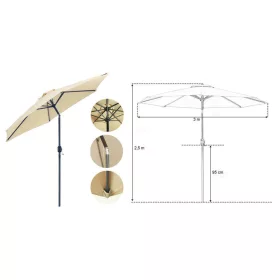   Timeless Garden Dönthető, nagy méretű napernyő (HOP1000861-1)