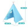 Timeless Toys Indián sátor gyerekeknek, 3 színben-kék (HOP1000941-3)