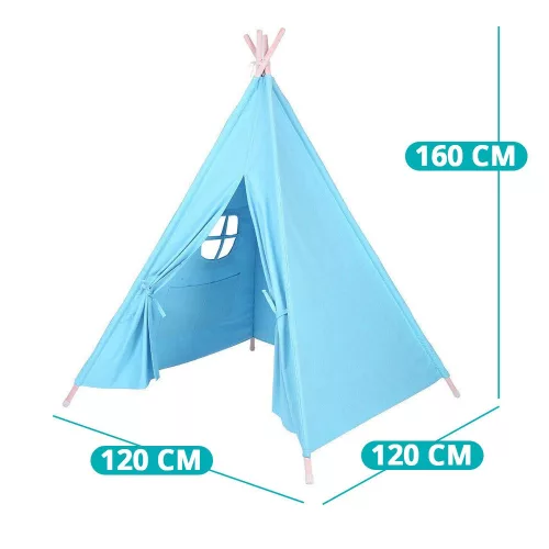 Timeless Toys Indián sátor gyerekeknek, 3 színben-kék (HOP1000941-3)