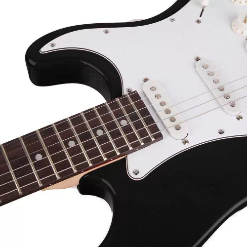 Timeless Hobby Elektromos gitár szett kezdőknek, ajándék erősítővel-fekete (HOP1000983-2)