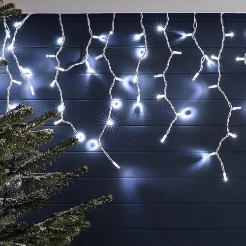 Timeless Christmas LED-es jégcsap fényfüggöny 2 méretben, hidegfehér-230 LED-del (HOP1000987-1)