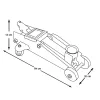 Timeless Tools Hidraulikus emelő, 2 tonna teherbírással (HOP1001037)