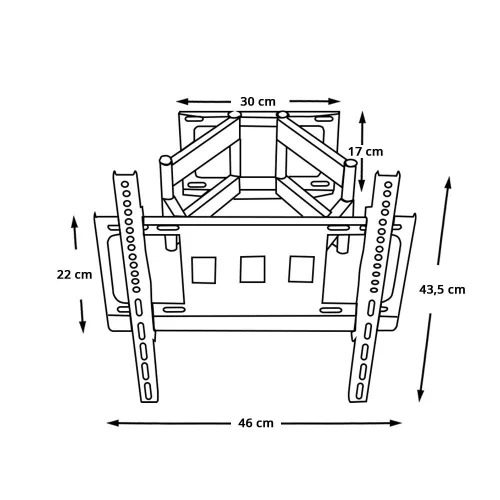 Timeless Tools Dönthető, forgatható falikonzol (HOP1001067)