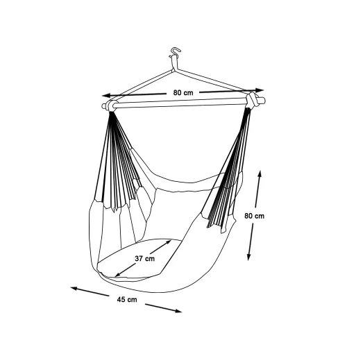 Timeless Garden Függőszék párnával-kék (HOP1001069-1)