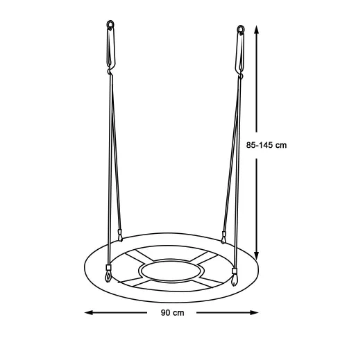 Timeless Garden Fészekhinta-90 cm-es-kék-sátor nélkül (HOP1001103-1)