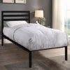 Timeless Home Bella fém ágykeret ajándék ágyráccsal, több méretben és színben-Fekete 90x200 cm-es-fekete (HOP1001140-1)