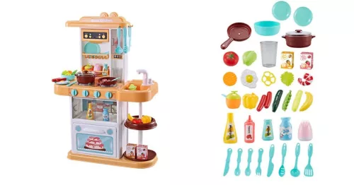 Timeless Toys Játékkonyha, több típusban-bézs (HOP1001150)