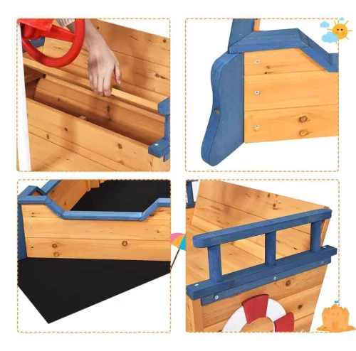 Timeless Toys Kalózhajó formájú homokozó (HOP1001175)