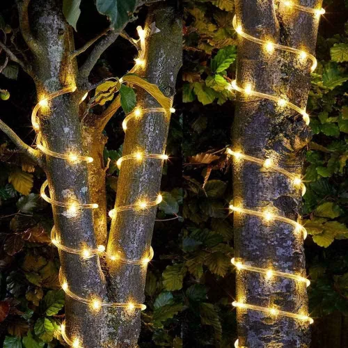 Timeless Christmas Napelemes dekor fényfüzér 10m, melegfehér (HOP1001269)