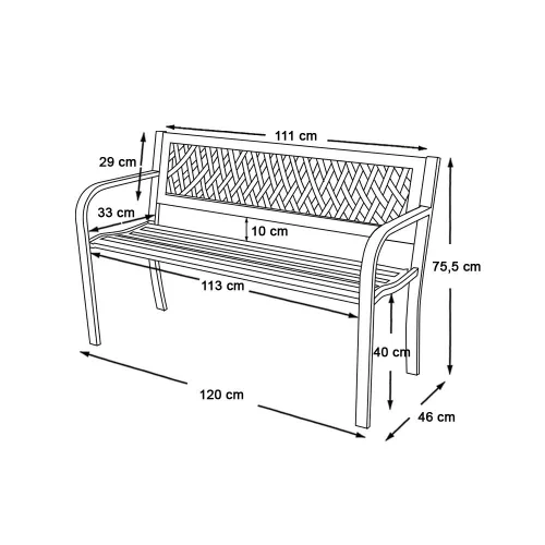 Timeless Garden Kerti pad, több típusban-rácsos (HOP1001327)