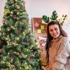 Timeless Christmas LED-es műfenyő több típusban, melegfehér-100 LED-es, 120 cm (HOP1001379)