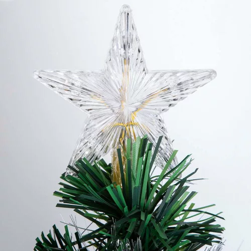 Timeless Christmas Műfenyő száloptikával színes LED-del több típusban-210 cm-es (HOP1001386-4)
