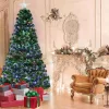 Timeless Christmas Műfenyő száloptikával színes LED-del több típusban-210 cm-es (HOP1001386-4)