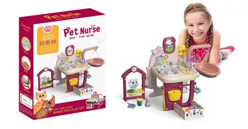 Timeless Toys Játék állatgondozó szett, 72 részes (HOP1001425)