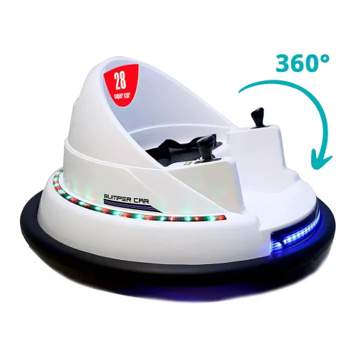 Timeless Toys Elektromos gyermek dodzsem 6V, akku+távirányító, fehér (HOP1001493-1)