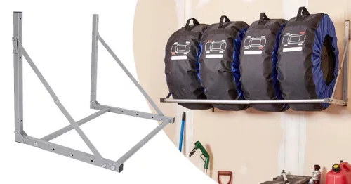 Timeless Tools Falra szerelhető gumiabroncs tartó állvány (HOP1001496)