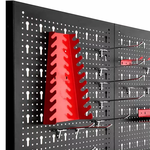 Timeless Tools Fém, fali szerszámtartó panel kampókkal és tárolókkal (HOP1001503)