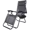 Timeless Garden Zéró gravitáció szék napellenzővel és pohártartóval 2 db, több színben-fekete (HOP1001529-2)