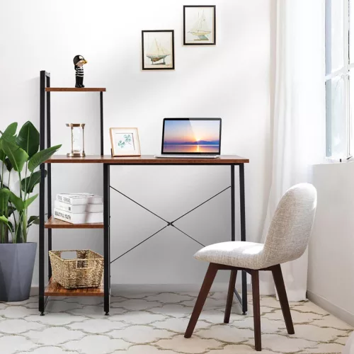Timeless Office Kompakt számítógépasztal, munkaállomás 4 polccal (HOP1001542)
