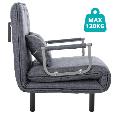 Timeless Home 2 az 1-ben fotelágy, több színben-sötét szürke (HOP1001545-1)