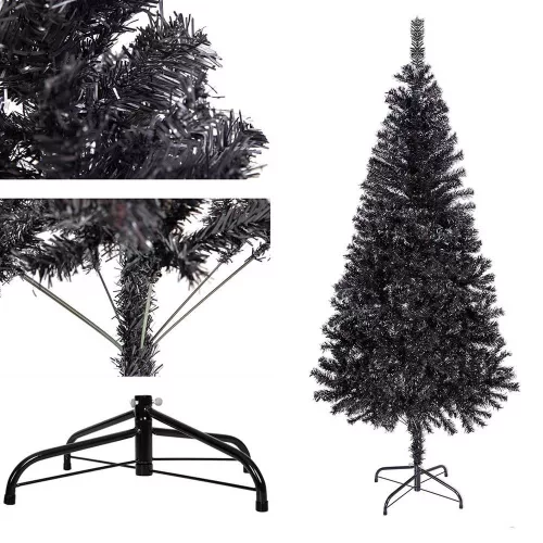 Timeless Christmas Fekete műfenyő, 120cm 230ág (HOP1001581)