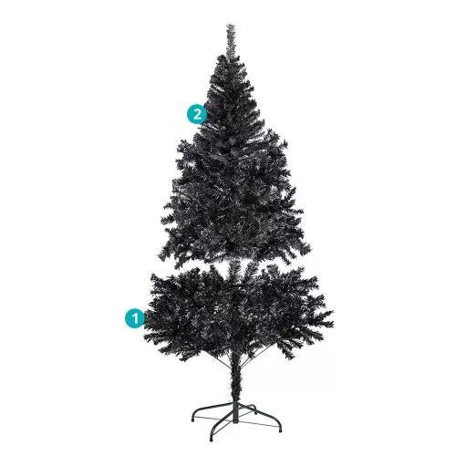 Timeless Christmas Fekete műfenyő, 120cm 230ág (HOP1001581)