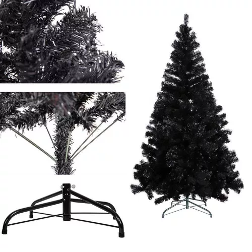 Timeless Christmas Fekete műfenyő, 210cm 1000ág (HOP1001584)
