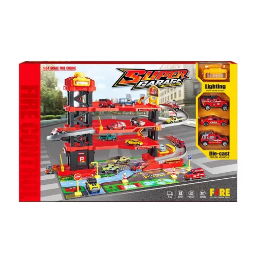 Timeless Toys Játék tűzoltó garázs (HOP1001622)