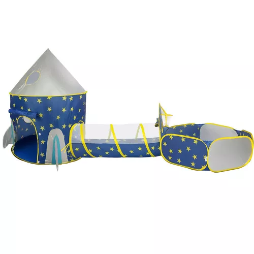 Timeless Toys 3az1-ben játszósátor, kék (HOP1001631-2)