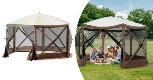 Timeless Garden 8 személyes vízálló kemping sátor, tárolóval és szúnyoghálóval (HOP1001665)