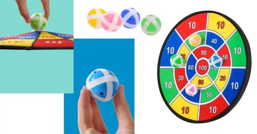 Timeless Toys Játék darts tábla öntapadós labdákkal (HOP1001743)
