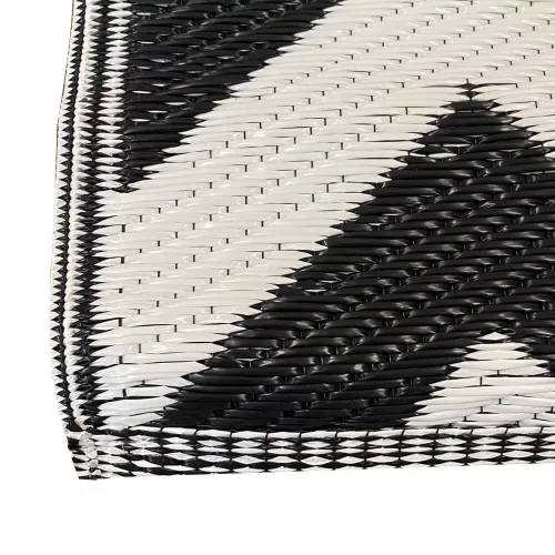 Timeless Garden Kültéri szőnyeg, 2 oldalas, 180 x 120 cm,fekete-fehér (HOP1001744-4)