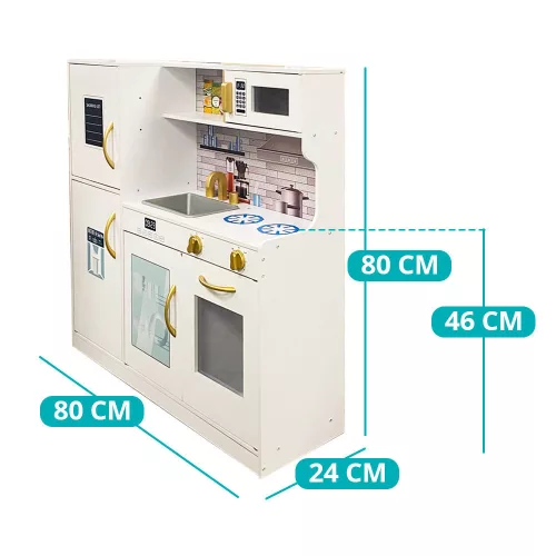 Timeless Toys Fa játékkonyha, kiegészítőkkel (HOP1001766)