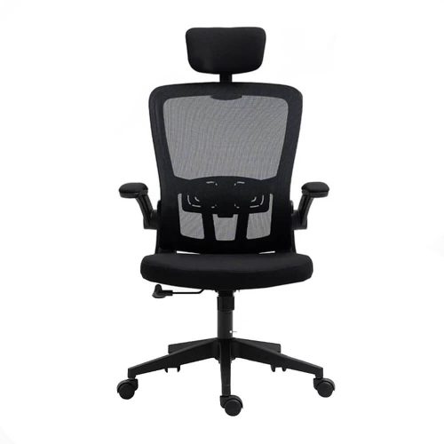 Timeless Office Ergonomikus irodai szék deréktámasszal, fejtámlával, fekete (HOP1001787-1)