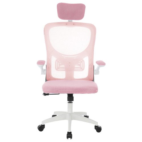 Timeless Office Ergonomikus irodai szék deréktámasszal, fejtámlával, rózsaszín (HOP1001787-4)