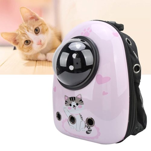 Timeless Pet Kisállathordozó hátizsák, rózsaszín cicás (HOP1001846-4)