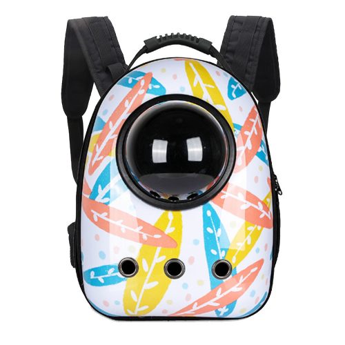 Timeless Pet Kisállathordozó hátizsák, fehér faleveles (HOP1001846-6)